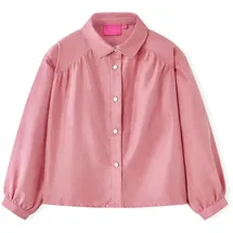 vidaXL Kinderbluse mit Laternenärmeln Altrosa 140