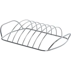 ALLGRILL Spareribs-Halter aus Edelstahl 30 x 18 x 8 cm