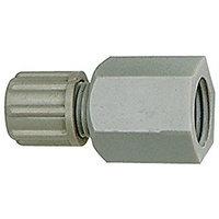 Riegler Gerade Aufschraubverschraubung G 1/4 i., für Schlauch 6/8