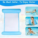 Multifunktionale Schwimmhängematte, 4-in-1 Aufblasbare Pool-schwimmmatte, Schwimmhängematte, Wasserhängematte, Faltbare Und Multifunktionale Schwimmhängematte, Ultraleichte Tragbare Schwimmmatte (blau