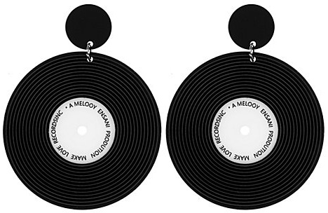 Ohrringe "Schallplatte"