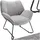Tectake Sessel, gepolstert, mit Bouclé-Bezug, schlankes Stahlgestell mit Pulverbeschichtung, 73 x 72 x 81 cm, Esszimmer, Stühle, Esszimmerstühle, Vierfußstühle