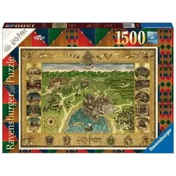 RAVENSBURGER 16599 Erwachsenenpuzzle Hogwarts Karte 1500 Teile