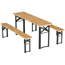 Juskys Bichl Set 3-tlg. natur klappbar