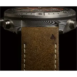 Garmin MARQ Adventurer BT 30,4 mm Edelstahlgehäuse weiß Lederarmband khaki M