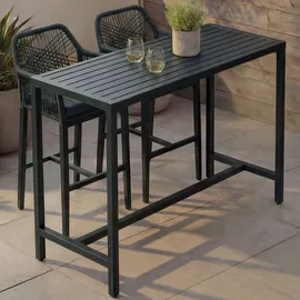 Mendler Stehtisch HWC-P91, Gartentisch Bartisch Tisch, Outdoor Metall 105x130x65cm - grün
