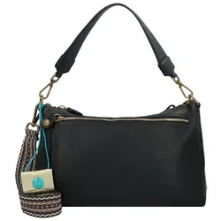 Gabs Schultertasche Leder 34 cm black