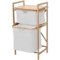 MCW Wäschesammler B56 84x44x34cm 72l Creme-Weiß