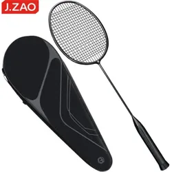 J.Zao 8U Ultra-Light Carbon Badminton Schläger Integrierte Design Einzel Schläger Hohe Elastizität