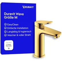 Duravit Wave Waschtischarmatur Gold Poliert