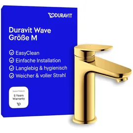 Duravit Wave Waschtischarmatur Gold Poliert