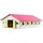 Kids Globe Farming Reiterhof rosa Bauernhof Pferdestall Holz 1:32 mit 9 Boxen