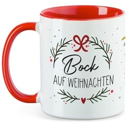 Jagd1 Tasse - Bock auf Weihnachten Rot