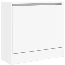 vidaXL Schuhschrank 60 x 21 x 57 cm weiß / weiß