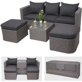 Mendler 3in1-Garnitur Sonneninsel grau