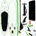 vidaXL Aufblasbares Stand Up Paddle Board Set 330 x 72 x 10 cm grün/weiß