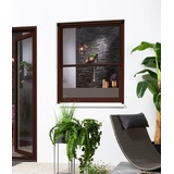 hecht International Insektenschutz-Fensterrahmen SMART, 160x160 cm, Dunkelbraun