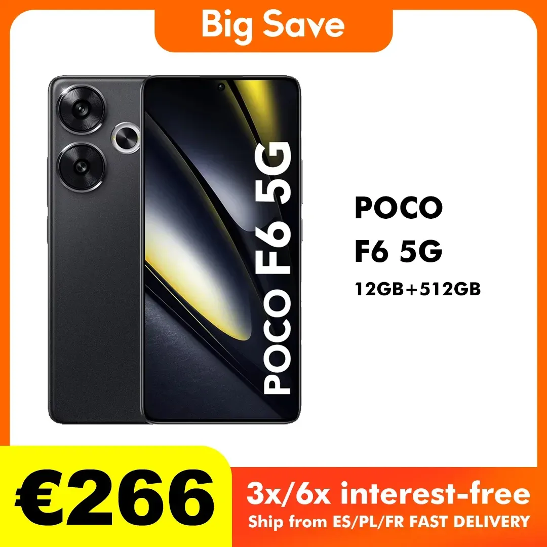Globale version poco f6 5g smartphone nfc snapdragon®8s gen 3 120hz 90w Turbo ladung 5000mah Battary