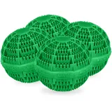 Relaxdays Waschball, 4er Set, grün