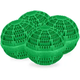 Relaxdays Waschball, 4er Set, grün