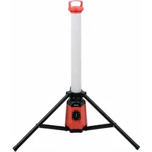 Yato Turm Baustrahler Arbeitsstrahler Werkstattlampe 360° LED Standleuchte IP54 mit Steckdose 3800 Lumen,