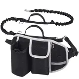 Pecute Joggingleine Freihändige Hundeleine Jogging Leine verstellbar Hüftgurt Hunde Joggen, (mit Elastischer Pufferleine Bungee und reflektierendem Band, 1-tlg., Freihandleinen zum Laufen Joggen Wandern Laufgurt Laufleine), für Hund bis 30kg