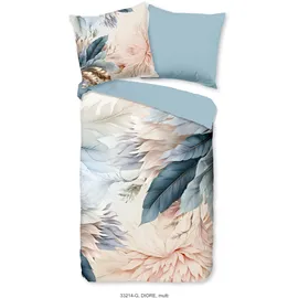 Muller Textil Diore Federn Blau 135 x 200 cm + 2 x 80 x 80 cm