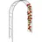 Relaxdays Rosenbogen Metall 233 x 153 x 35 cm Schwarz