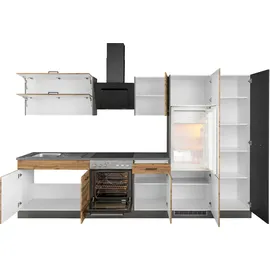 kochstation Küchenzeile KS-Trier 320 cm grau