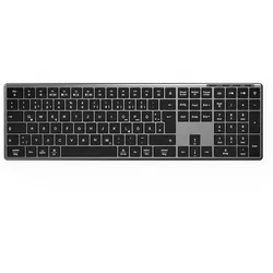 ISY IKE-7200, Tastatur, Scissor, kabellos, Grau