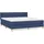 vidaXL Boxspringbett mit Matratze Blau 180x200 cm Stoff