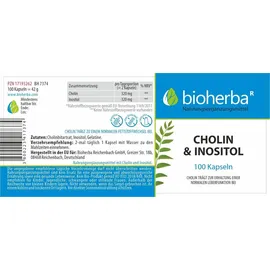 Bioherba Cholin & Inositol Kapseln 100 St.