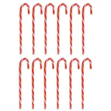Spetebo XXL Deko Zuckerstangen - 62 cm / 12er Set - Weihnachts Winter Deko zum Aufstellen