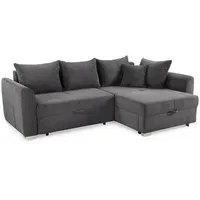 JOB Ecksofa Boomer Cord Grau