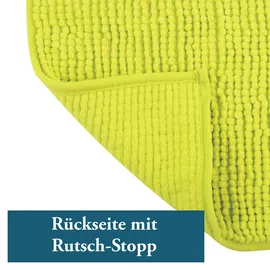 MSV Badteppich Chenille Grün 60 x 90 cm