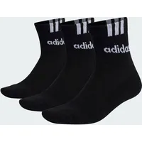 Adidas 3er Pack adidas 3-Streifen Linear Half-Crew Cushioned Socken Herren IC1294 - black/white 40-42