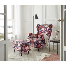 ed exciting design Hocker Laurel 100% Polyester 63 x 43 x 42 cm Bunt
