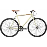 Bikestar Singlespeed BIKESTAR Fahrräder Gr. 53cm, 28 Zoll (71,12cm), beige für Damen und Herren