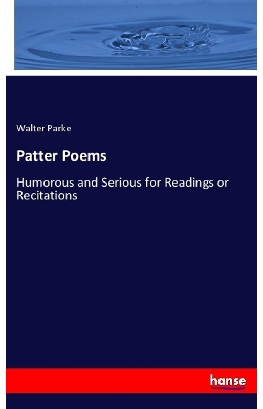 Patter Poems - Walter Parke  Kartoniert (TB)