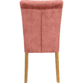 Home Affaire 4-Fußstuhl (Set) 2 Stk.vertikale Nähte in der Rückenlehne rot