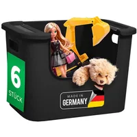 Novaliv - 6x Aufbewahrungsbox Regalstapelbox