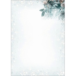 Sigel Weihnachtsbriefpapier (90 g/m2, A4), Fotopapier, Mehrfarbig