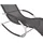 deluke Schaukelliege 160 x 62 x 89 cm Schwarz