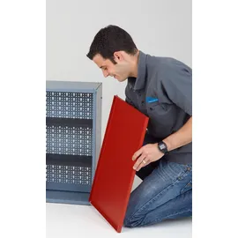 KÜPPER Hängeschrank Rot, Silber