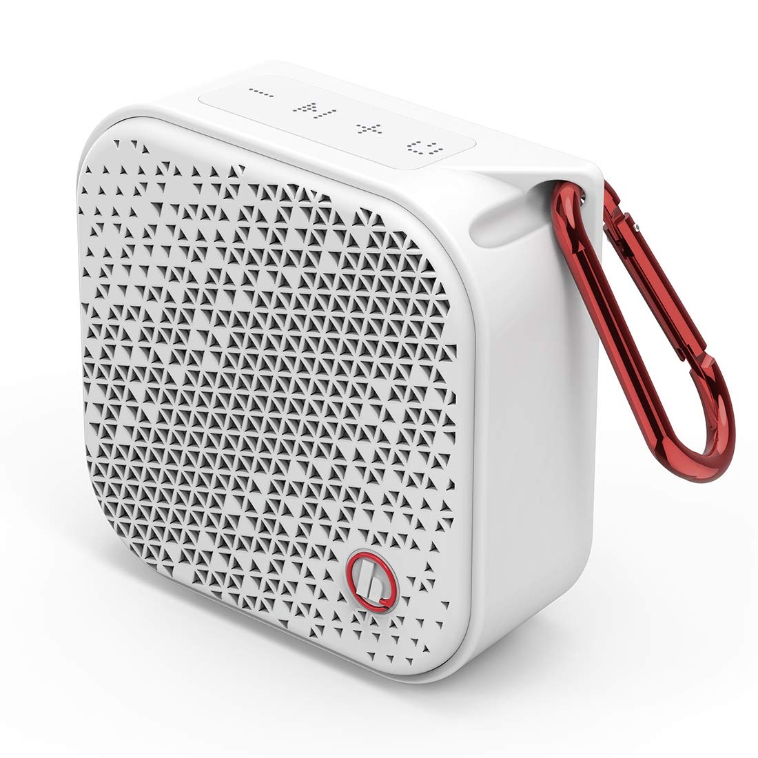 Hama Bluetooth Lautsprecher Pocket 2.0 wasserdicht (Kompakte, kleine Bluetooth Box, IPX7 Musikbox wasserfest, 14 h Spielzeit, AUX, Freisprecheinrichtung, 3.5 W, leichter Speaker mit Karabiner) weiß