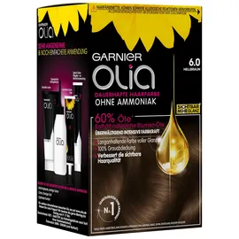 Garnier Olia Dauerhafte Haarfarbe 6.0 hellbraun 1 Stück