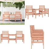 Gartenbank Mit Tisch 2-sitzer Massivholz Douglasie - Gartensessel - Gartenbank - Holzbank - Douglasienholz - Gartenmöbel - Home & Living