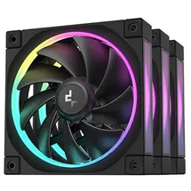 Deepcool FL12, Gehäuselüfter - Schwarz 3er Pack, 120 mm