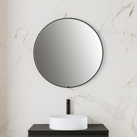 rivea Maila Lichtspiegel Ø 80 cm, mit schwarz mattem Akzentrahmen, BR2017MI,