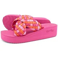 FLIP*FLOP Flip Flop Sandalen wedgy*Cross, pink | Gr.: 41